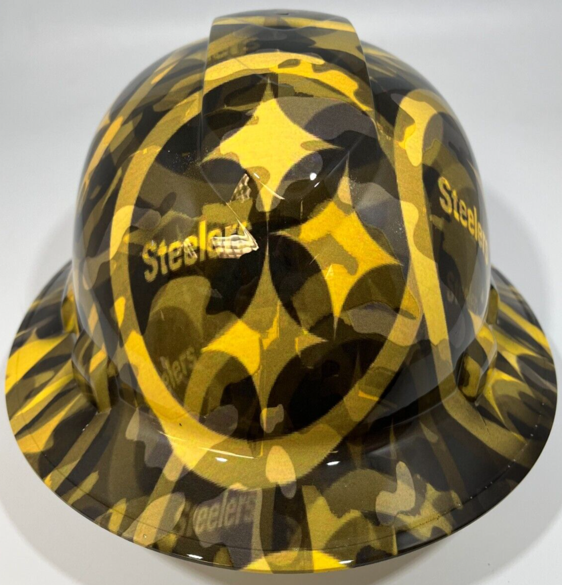 New Full Brim Hard Hat Custom Hydro Dipped PITTSBURG STEELERS CAMO