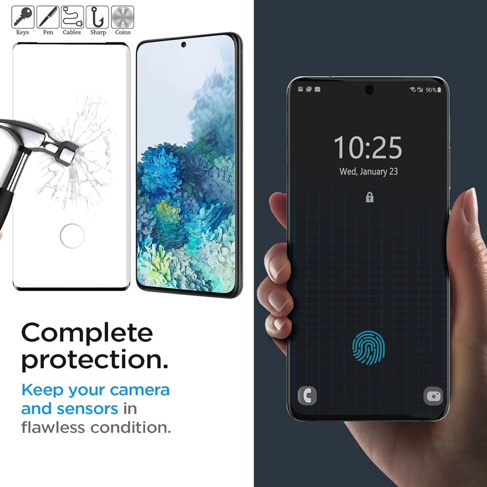 For Samsung Galaxy S20/S20 Plus/S20 Ultra Clear Tempered Glass Screen Protector