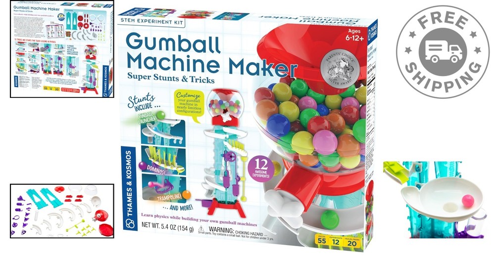 STEM Gumball Machine Kit - Explore Physics with 12 Exciting Experiments