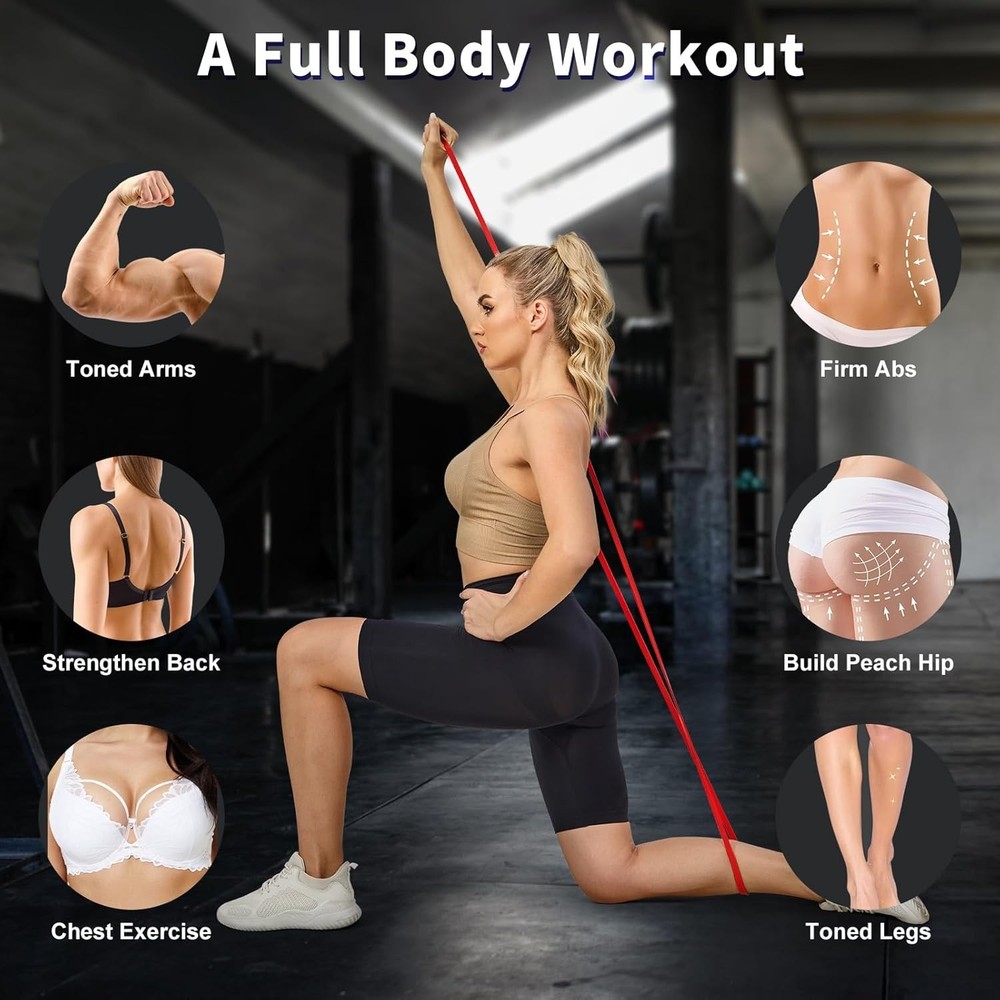 Adjustable Resistance Bands for Pull Ups (81.9 in) - Improve Strength Anywhere!