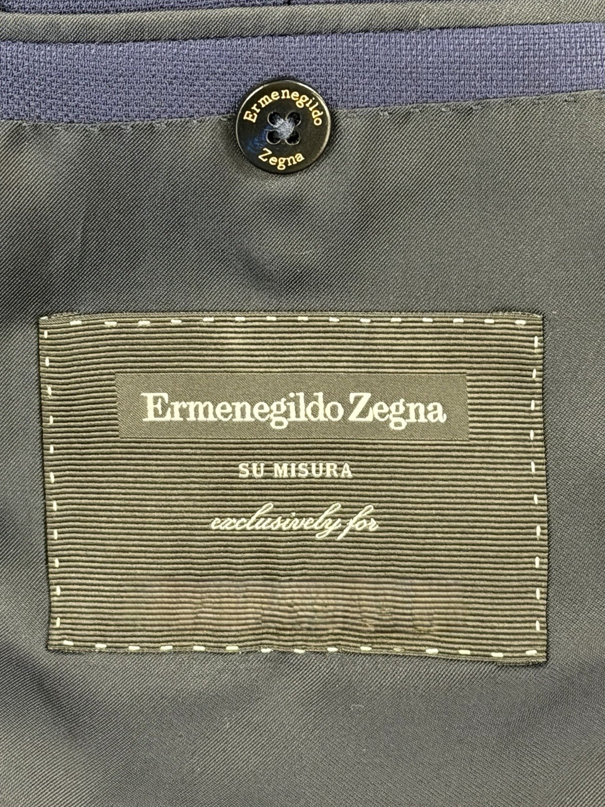 Ermenegildo Zegna Men's Dark Blue 100% Wool Blazer 40L $4,895 Switzerland Slim