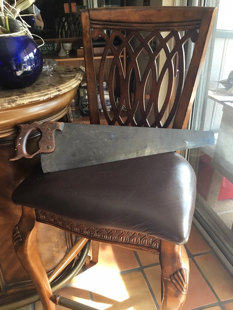 Antique Warranted Superior Handsaw