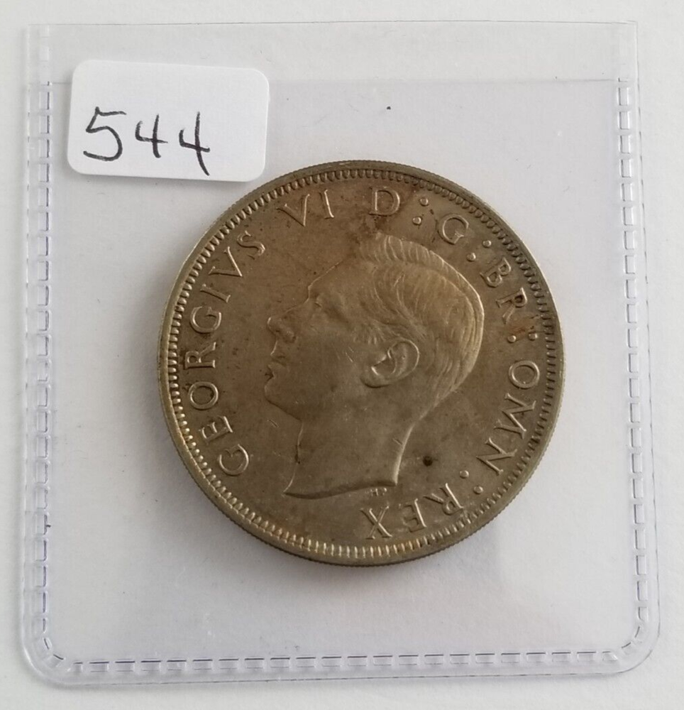 1950 Half Crown George VI - 3rd Type - No 'IND:IMP'