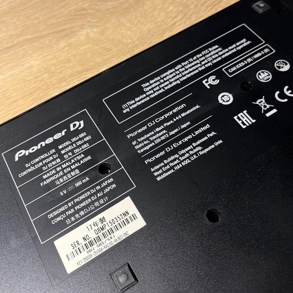 Pioneer DDJ-SB2 DJ Controller Only Main Unit All Function Tested