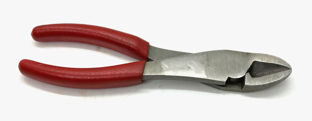 🇺🇸 Snap On Tools HIGH Leverage Diagonal Cutters Pliers 8" Long Wire Side Red