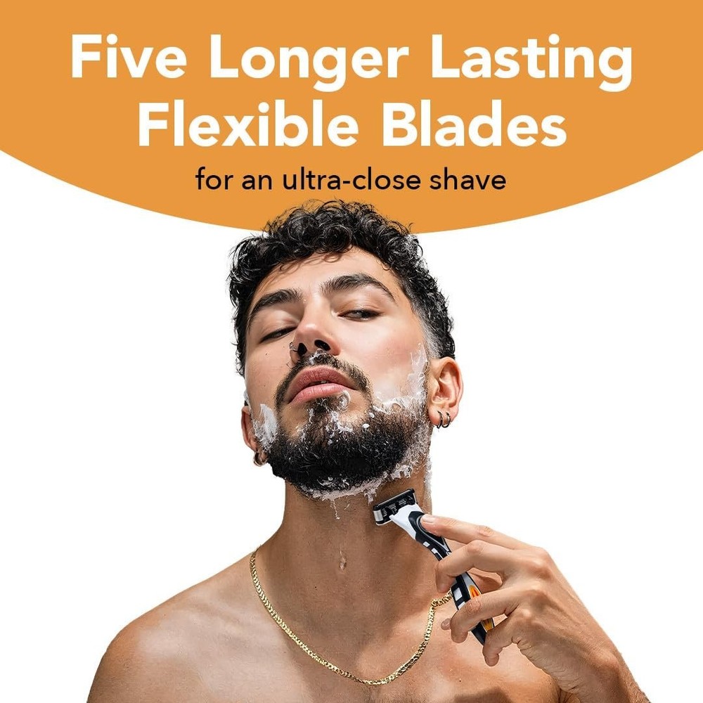 12 Refill Bic Flex 5 Refillable Razor Cartridges for Men Smooth & Comfortable