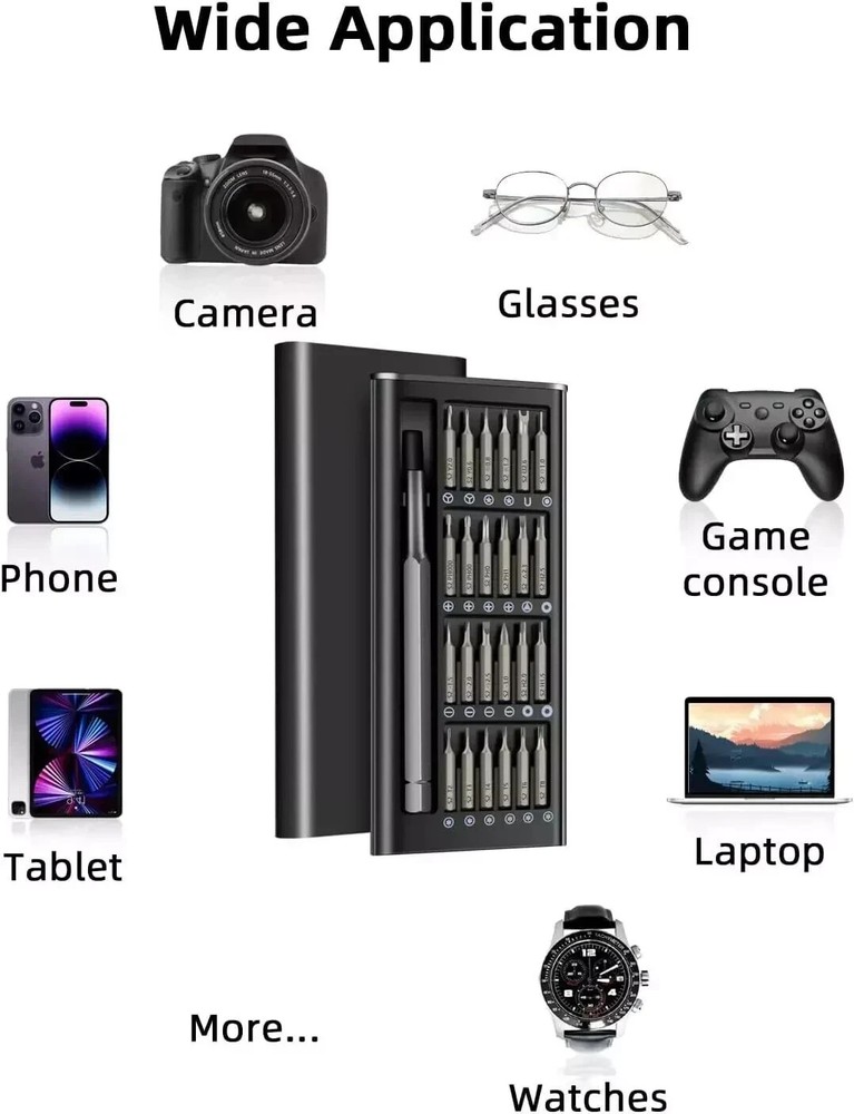 24 In 1 Small Precision Screwdriver Set Magnetic Mini Screwdriver Bit Set For PC