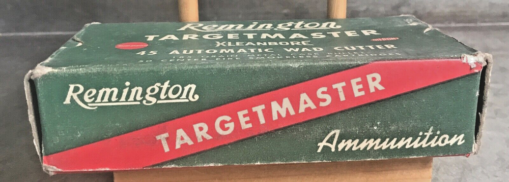 Vtg Remington Targetmaster Kleanbore 45 Automatic W C Empty Ammo Box 185 Gr 6745
