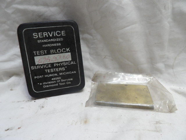 Service Standard Hardness Test Block E75.5 +/- 1.0