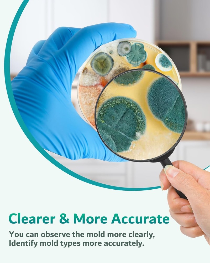 Safe At-Home Mold Testing Kit - 8 Tests, Identification Guide & Expert Support