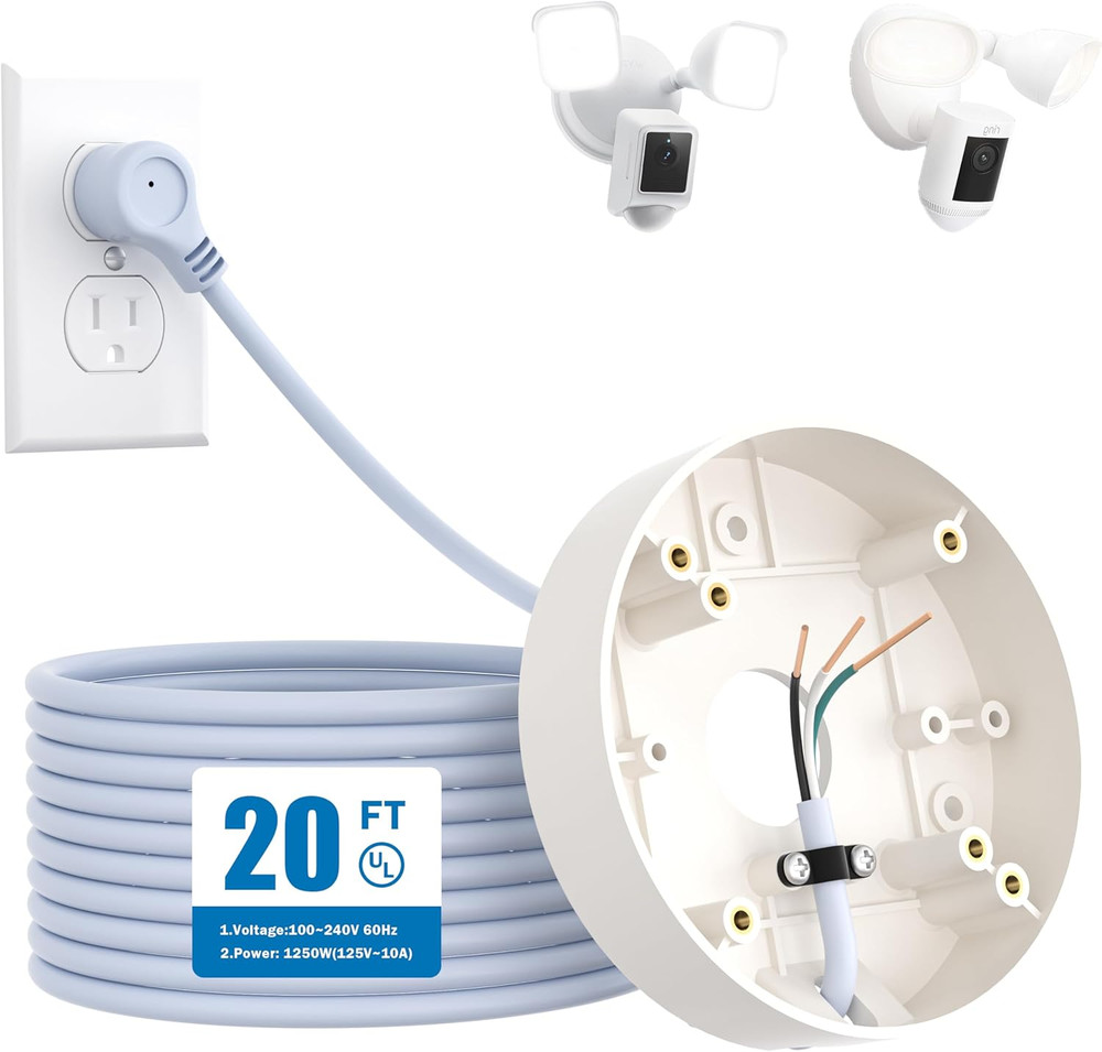 Plug-In Mount for Floodlight Cams Compatible with Floodlight Cam Wired Plus/Pro,