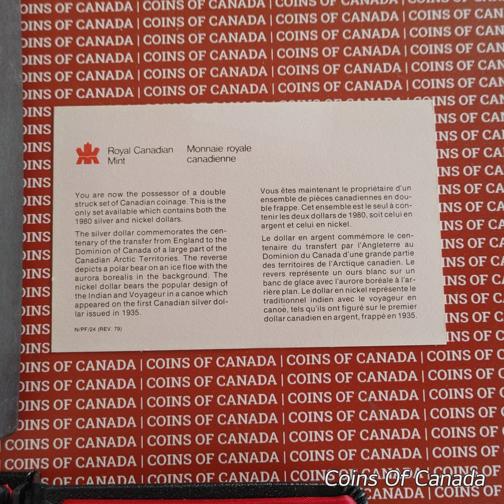 1980 Canada Specimen Set w/ Arctic Silver Dollar - Proof Set #coinsofcanada