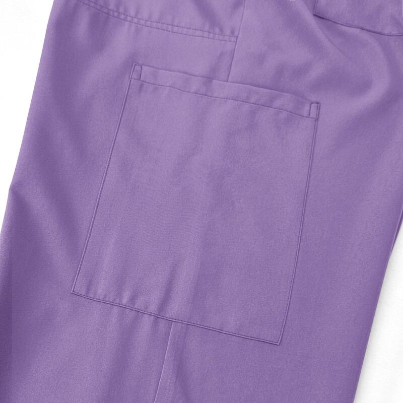 Unisex STRETCH Scrub Set Solid V-Neck Top Not-joger Pant Men Women Nurse Uniform