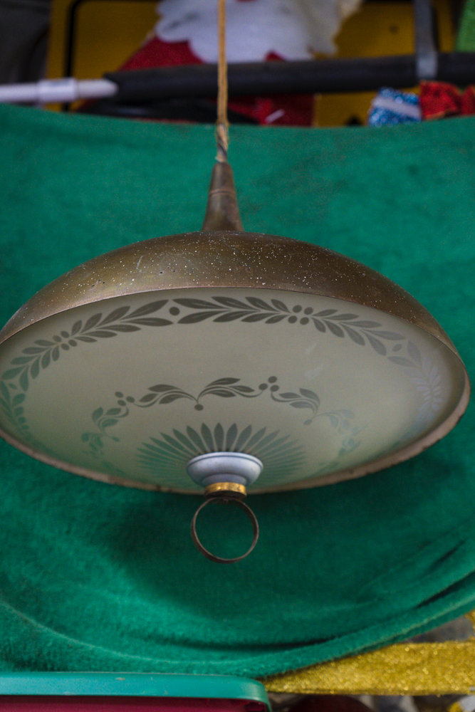 1960's Vintage Antique Solid Brass Pull Down Lamp from Morris Lapidus Office