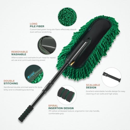 Extendable Microfiber Car Duster Kit - Extendable Car Duster Carduster02