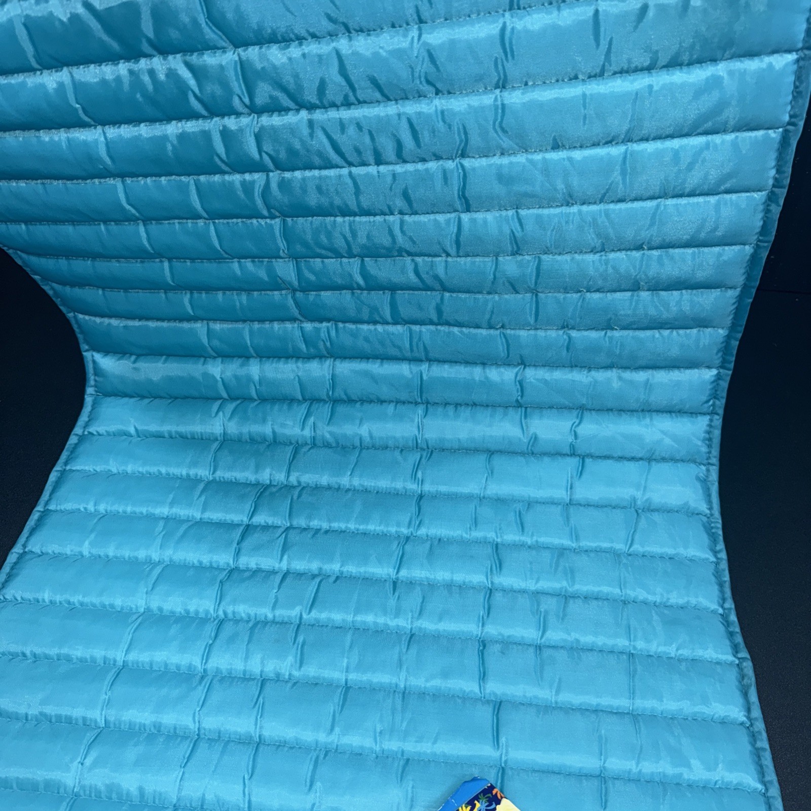 Banana Boat Roll Up Beach Mat w/ Fish Plush Pillow 47"x 24" Blue Orange Camping