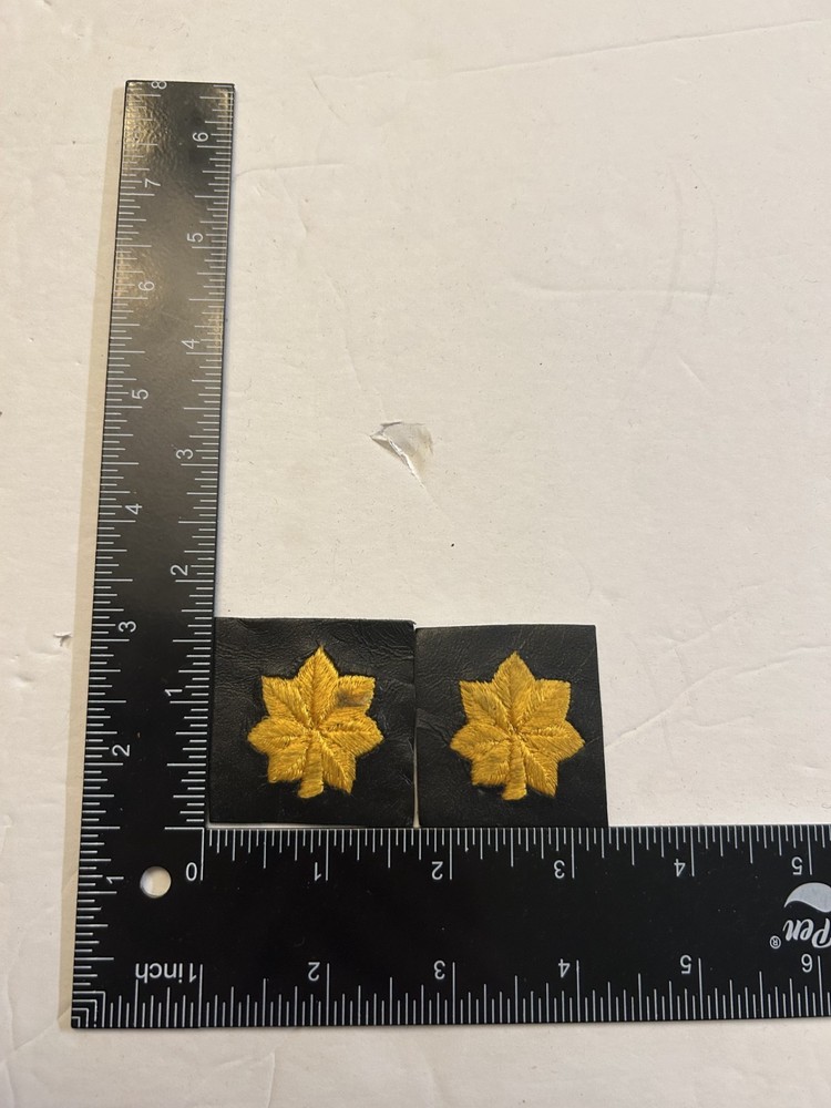 MH981 Original US AAF WW2 Sleeve Patch Pair Major IR2D