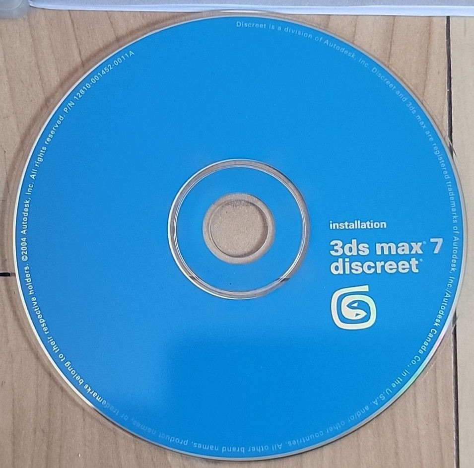 Discreet 3ds Max 7 2004 3D Modeling Animation Autodesk Software WIN 2000/XP