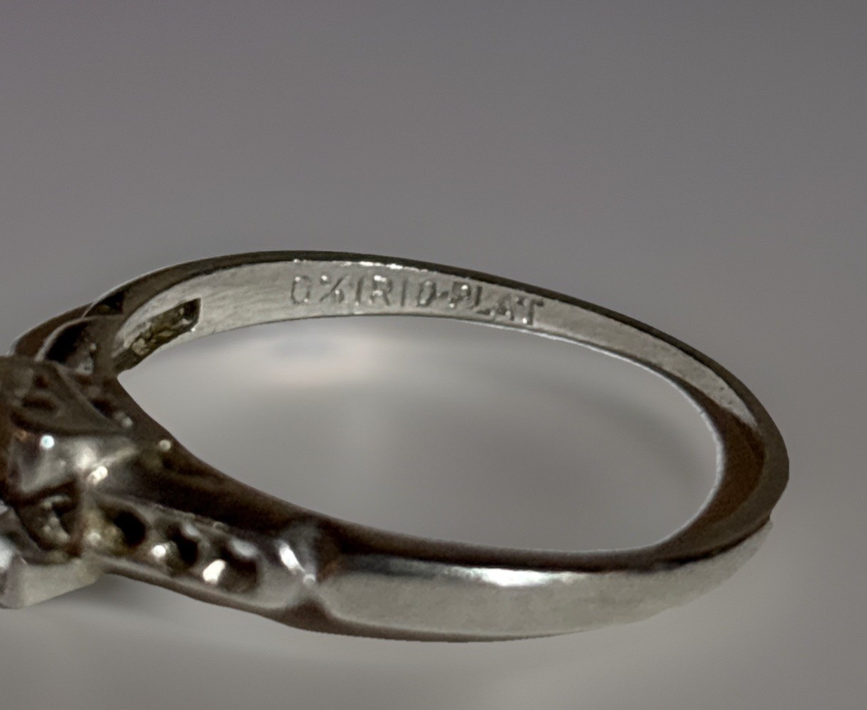 Platinum Solitaire Engagement Ring Setting – 0% IRID‑PLAT – Unmounted – 2.31g