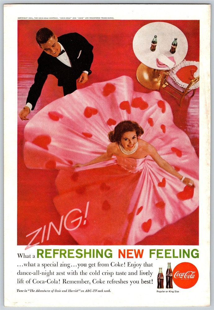 Coca-Cola Refreshing New Feeling Dancing Zing! Romantic Advertisement, A1