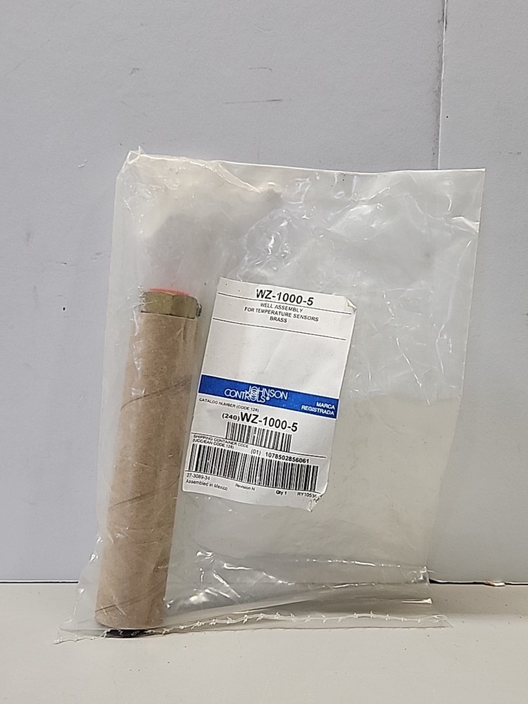 Johnson Controls WZ-1000-5 Temperature Sensor Brass Well Assembly