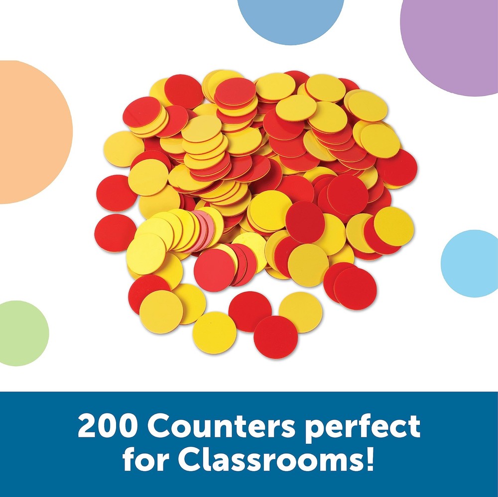 Learning Resources Two-Color Counters, Red/Yellow, Educational Counting,