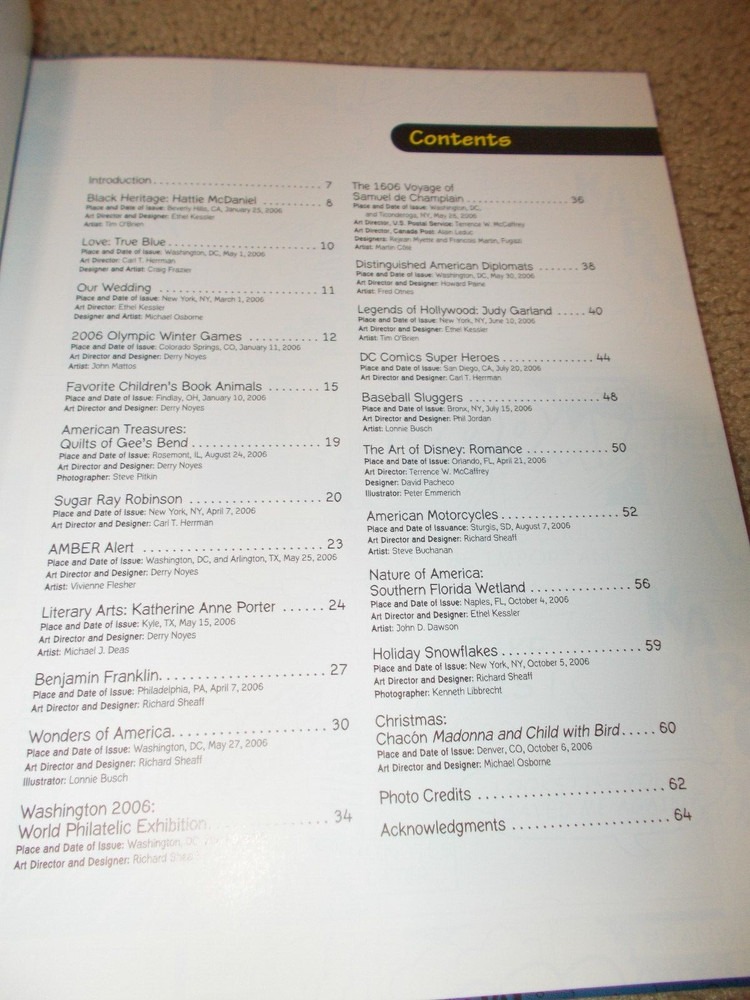 The 2000 & 2006 Commemorative Stamp Yearbooks USPS (BOOKS ONLY ~NO Stamps~)