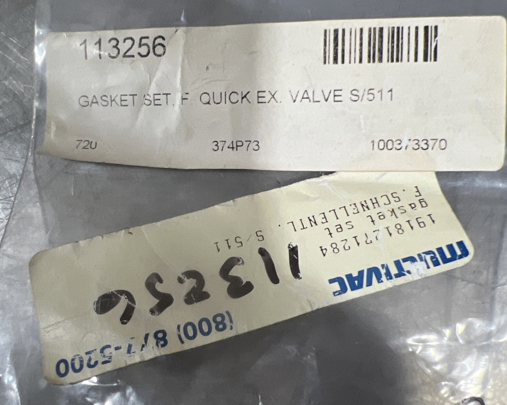 Multivac 19181271284 Gasket Set Nos Surplus