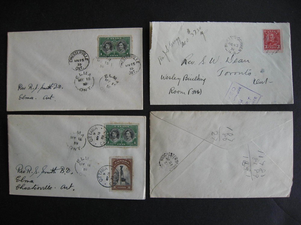 CANADA 21 old split ring cancelled covers, from old hoard, check them out!