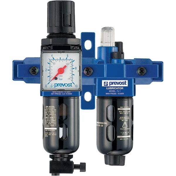 PREVOSTTB-PSM201  1/4 NPT, Standard, 2 Pc Filter/Regulator-Lubricator
