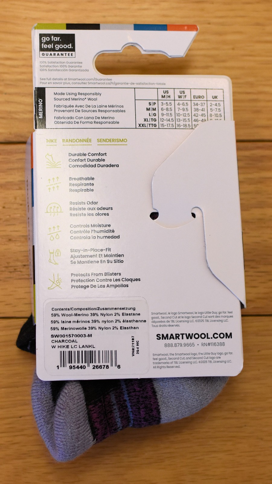 NWT SMARTWOOL Hike Light Cushion Women's Low Ankle Socks-M @$20 CHARCOAL/PURPLE