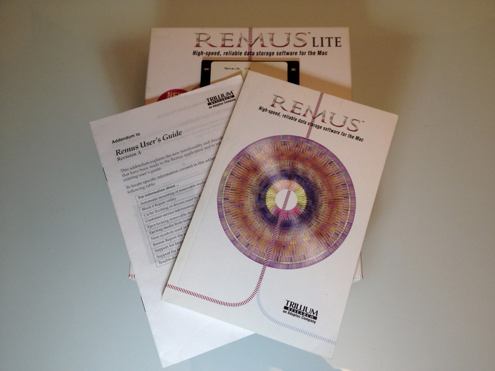 Adaptec Trillium Research REMUS Raid software (Version 1.4)(Mac)(944200 Rev-E)