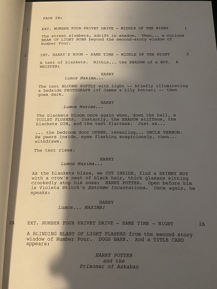 Warner Bros.™ HARRY POTTER SERIES Complete Collection SCREENPLAY Full Script Set