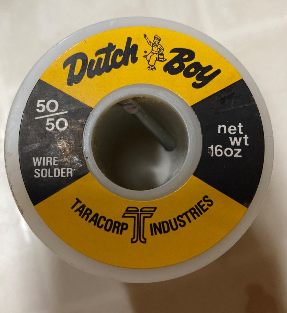 Dutch Boy 50/50 wire solder net wt 16oz.