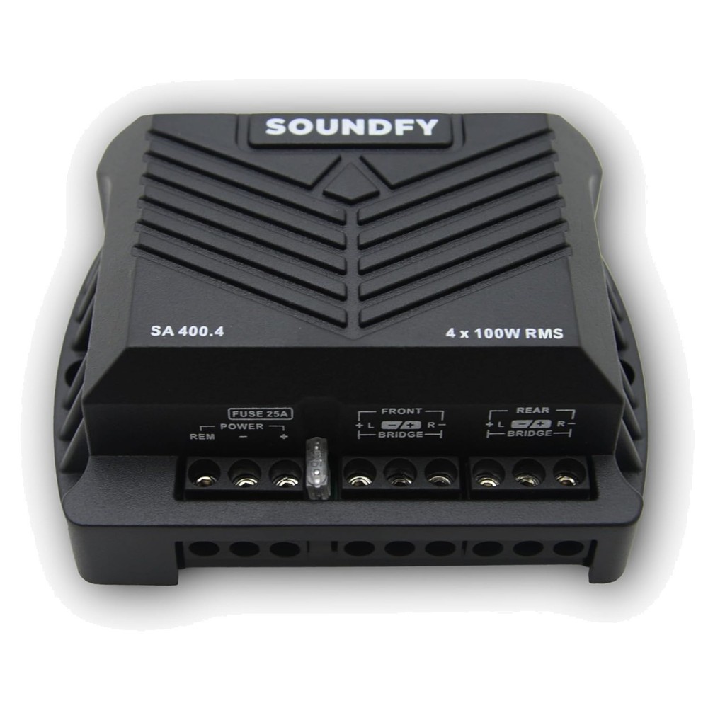 400W RMS Car Audio Amplifier - Compact Class D Amp