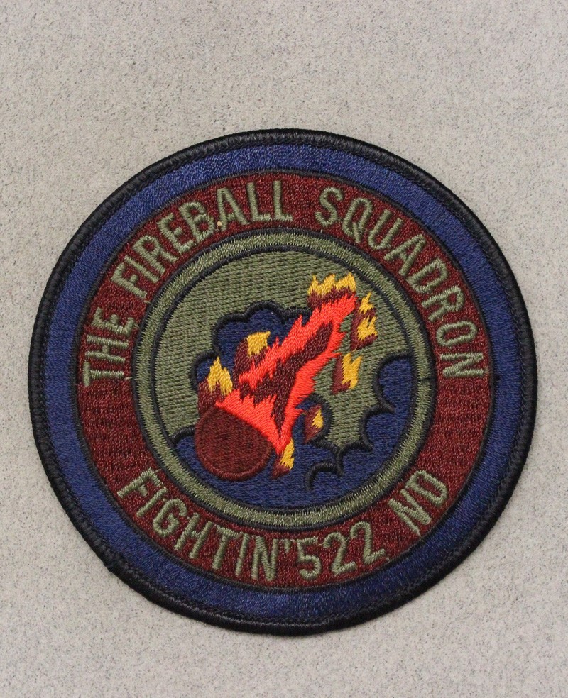 USAF Air Force Patch 4065: 522nd Tactical Fighter Sqdn - subdued