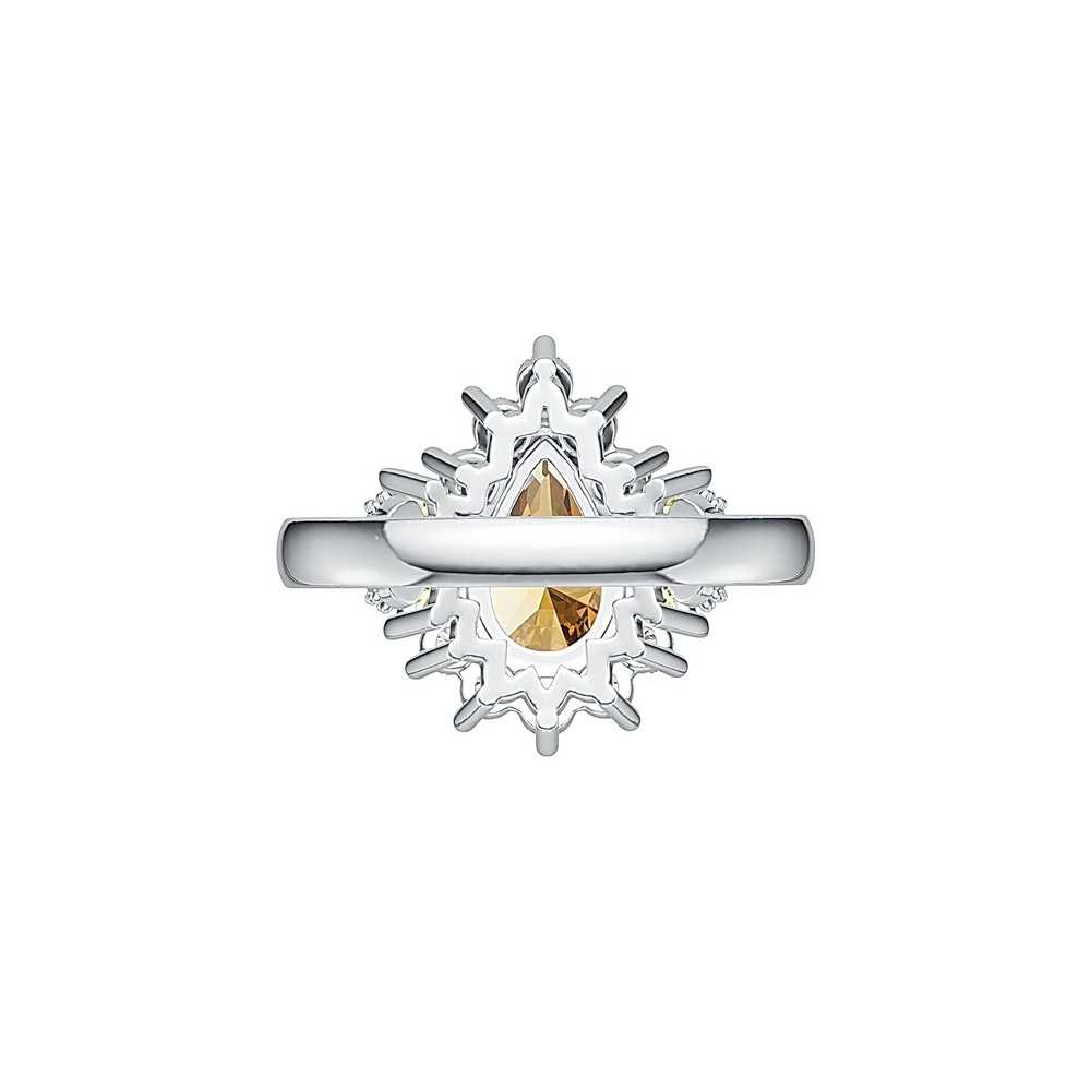 Sterling Silver Semi Mount Ring Setting Pear PE 12x7mm