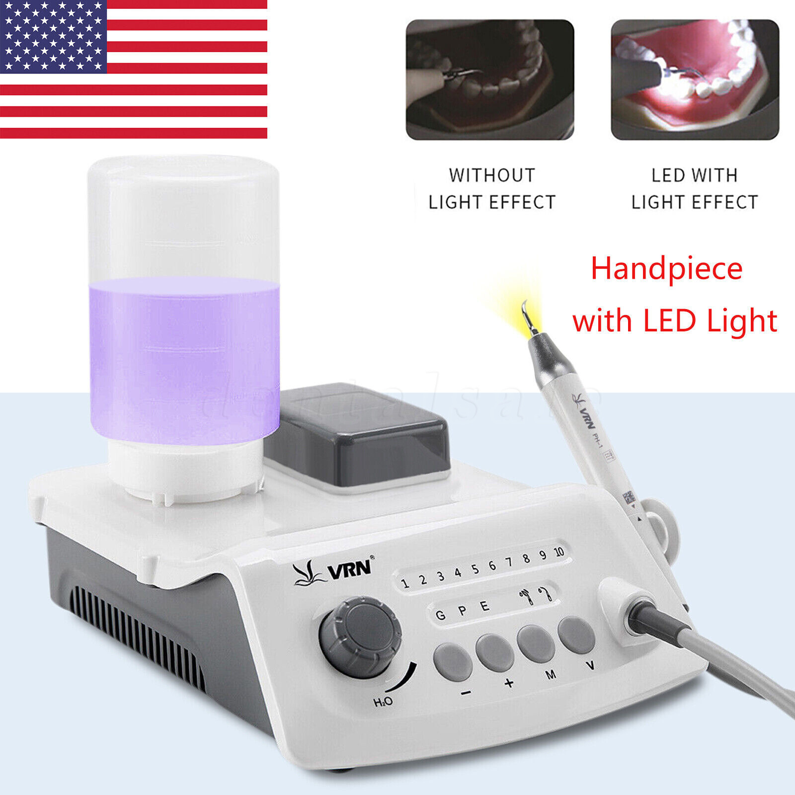 LED Dental Ultrasonic Piezo Scaler Handpiece Bottles Fit EMS Cavitron Woodpecker