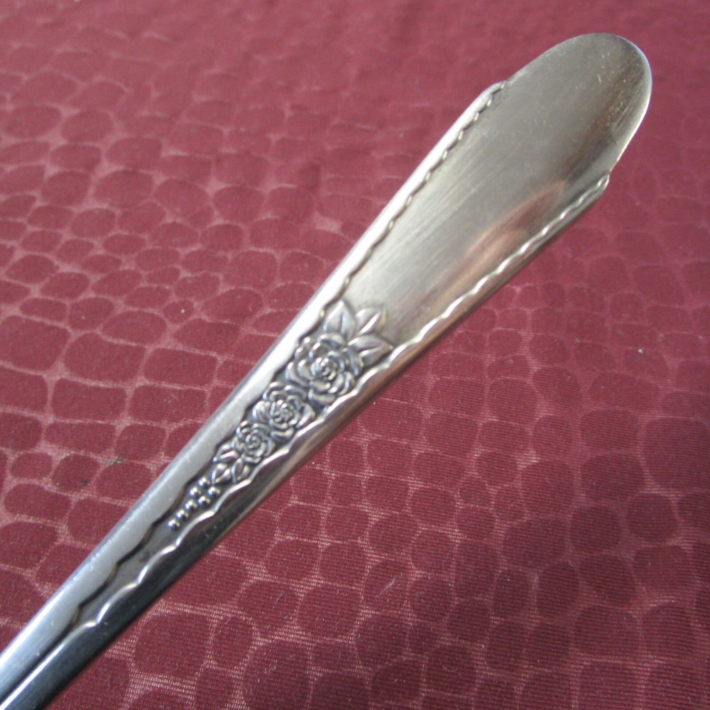GARDENIA 1941 Silverplate Large Serving or Cold Meat Fork No Monogram gbr