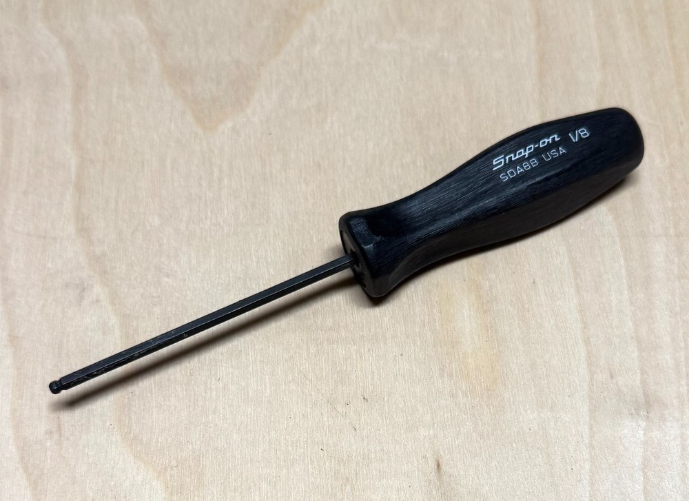 Snap on Tools 1/8" Ball Hex Screwdriver SDA8B USA