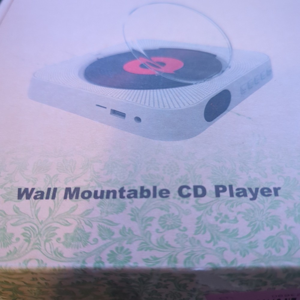 MICOCIOUS Black Portable CD Player with Bluetooth Desktop CD Player