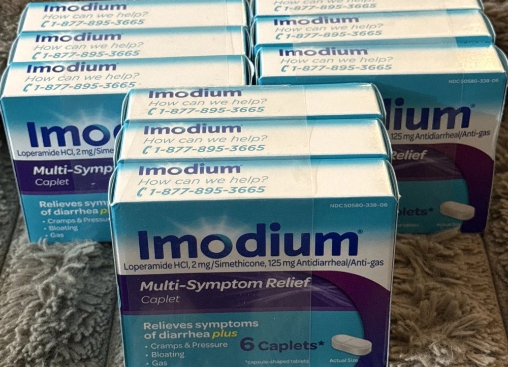 Imodium 2mg Multi-Symptom Relief Caplets - “144” Count Total - 02/27