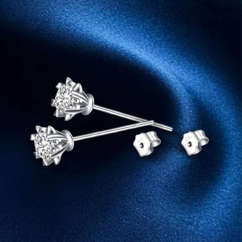 30PCS 925 Sterling Silver Earring Backs Replacement Secure Locking Ear Nuts Jewe