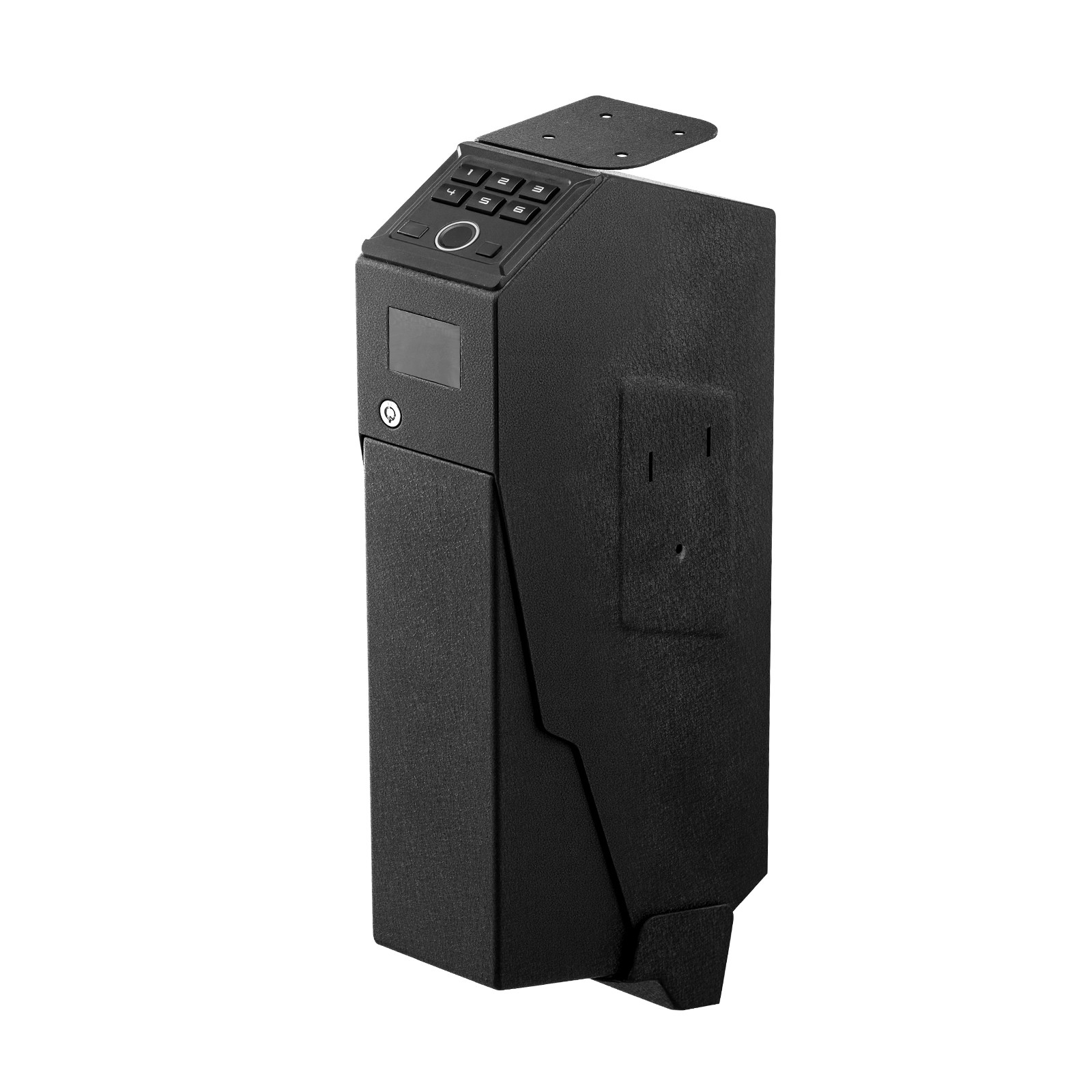 Uimoso Gun Safe Slider w/ Screen Fingerprint/Password/Key for 1 Pistol&Magazine