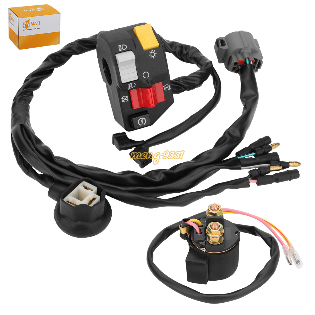 Handlebar Switch & Starter Relay for Honda Sportrax 300 TRX300EX 2x4 1993-2006