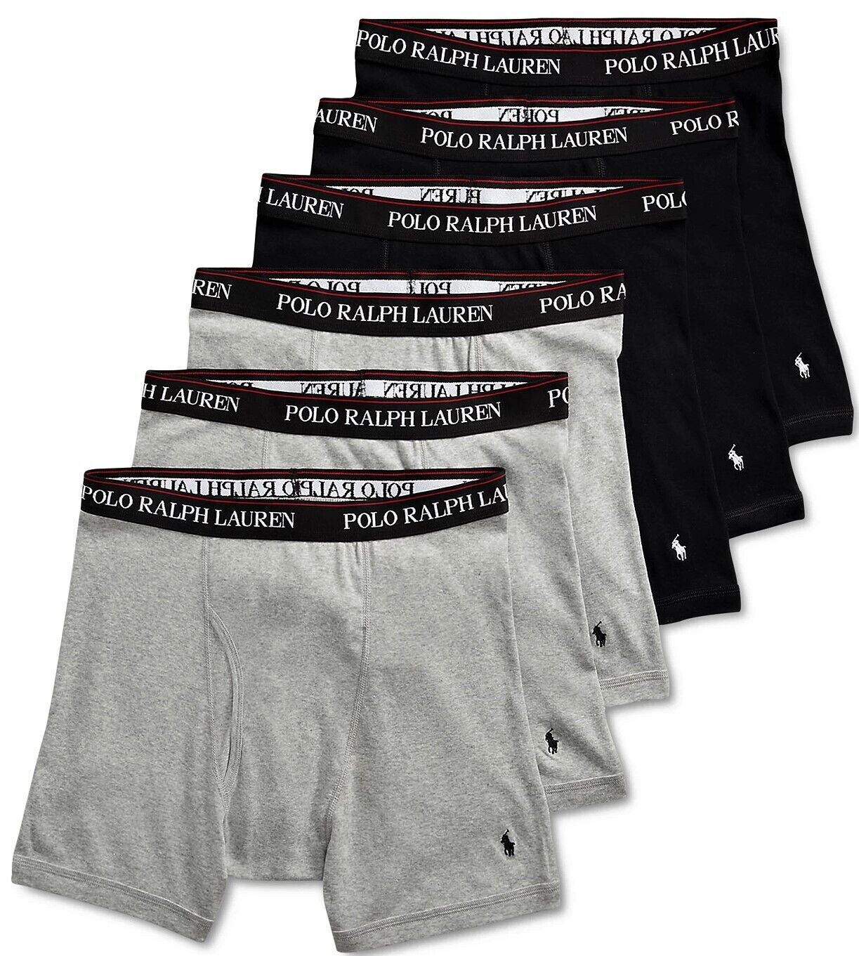 Polo Ralph Lauren Men's Six-Pack Boxer Briefs Choose Size & Color New 6 Pack