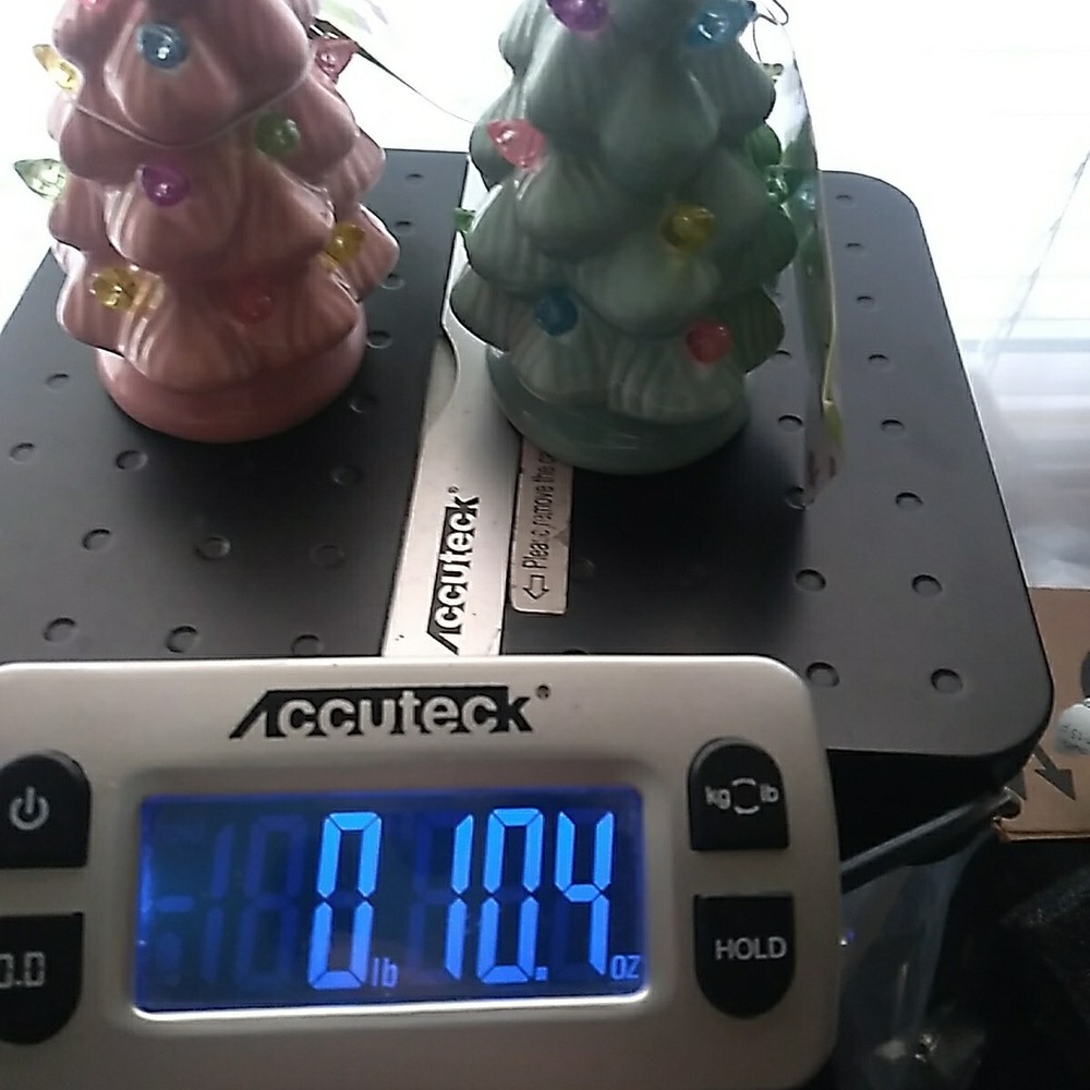 Retro Style Ceramic Easter Tree Egg Topper Pink & Blue Pastel New NWT Lights Up