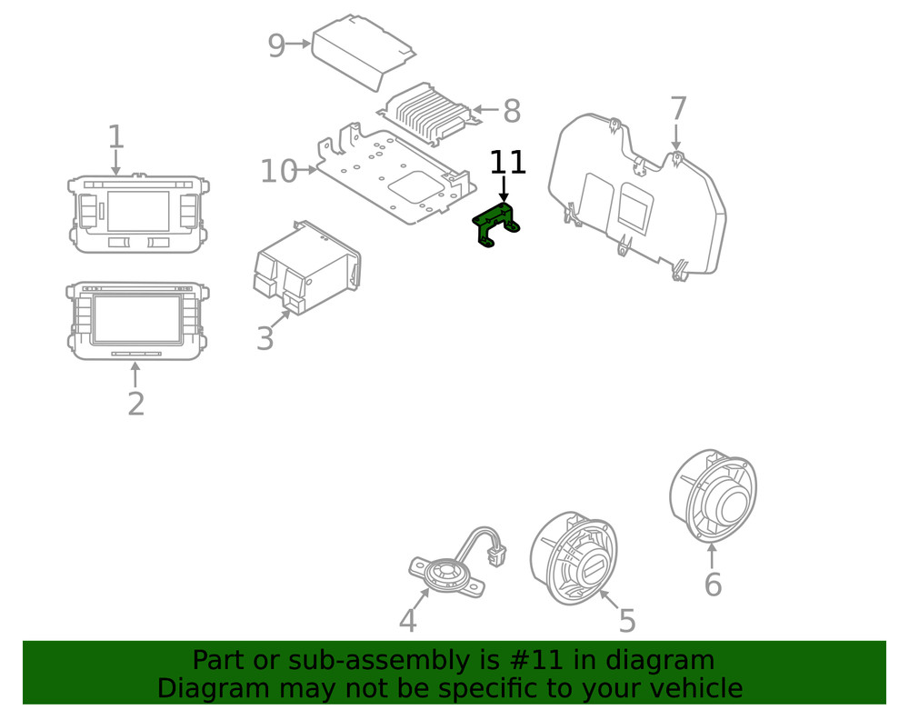 Genuine Volkswagen Mount Bracket Bracket 561-035-933