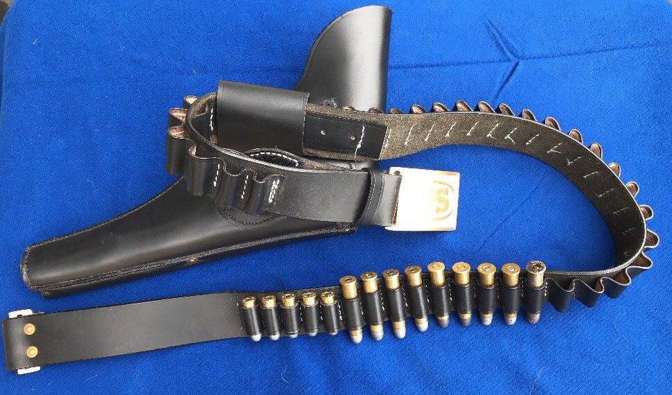 Fairweather Style Leather Cavalry Cartridge Belt .45-70 (50-52 inch) Indian Wars