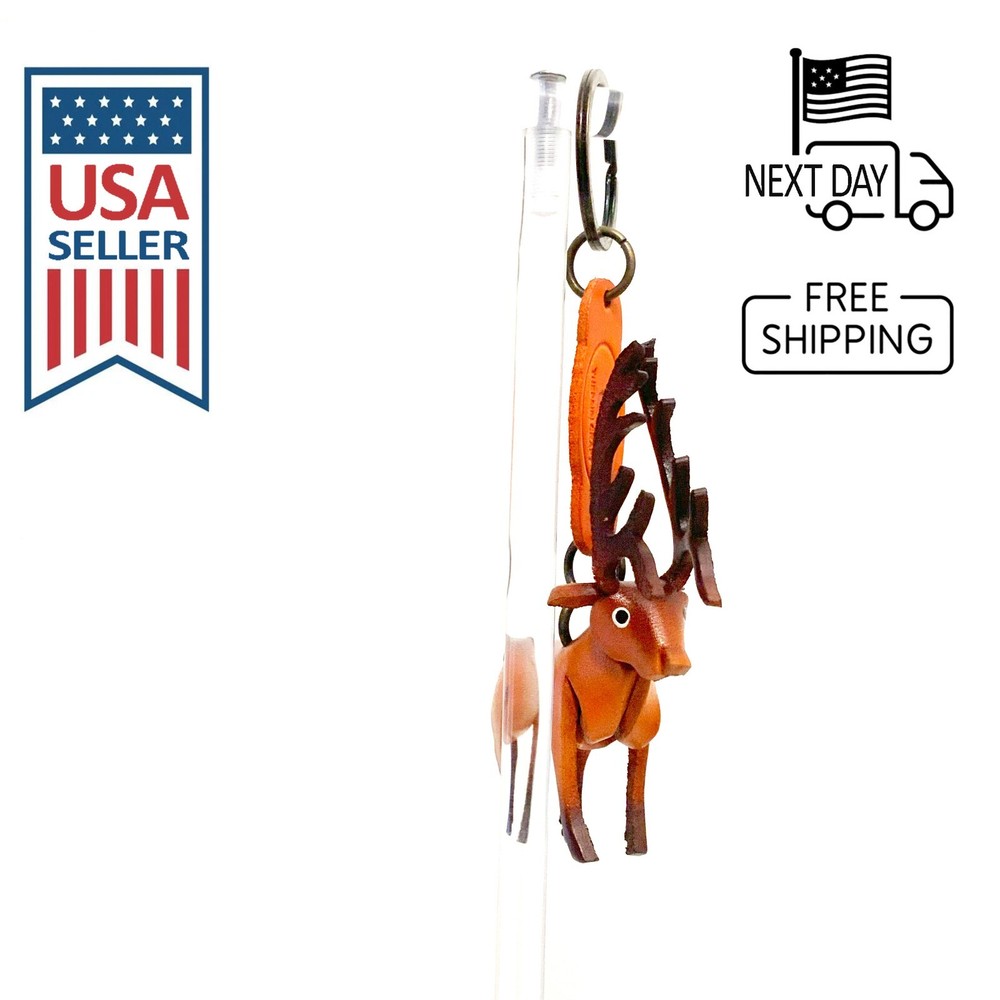 Elk Handmade Leather Keyring